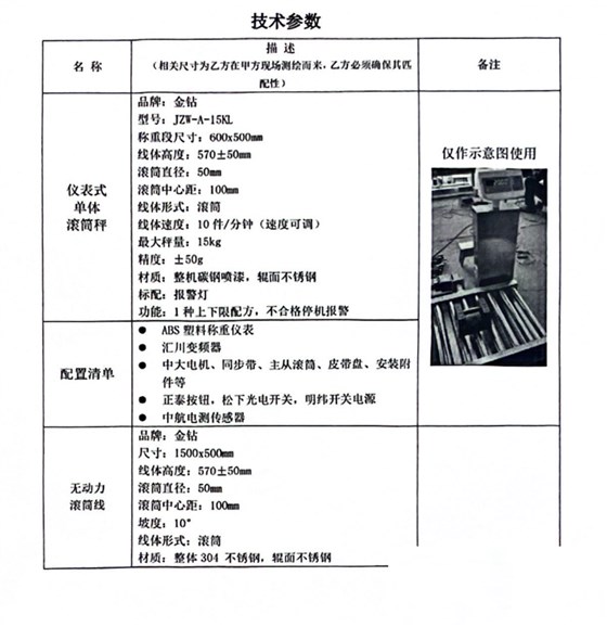 紙巾在線稱重技術(shù)參數(shù)